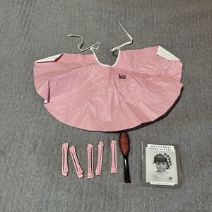 Pleasant Company American Girl Vintage Hair Styling Kit Cape Brush Rollers 1990s